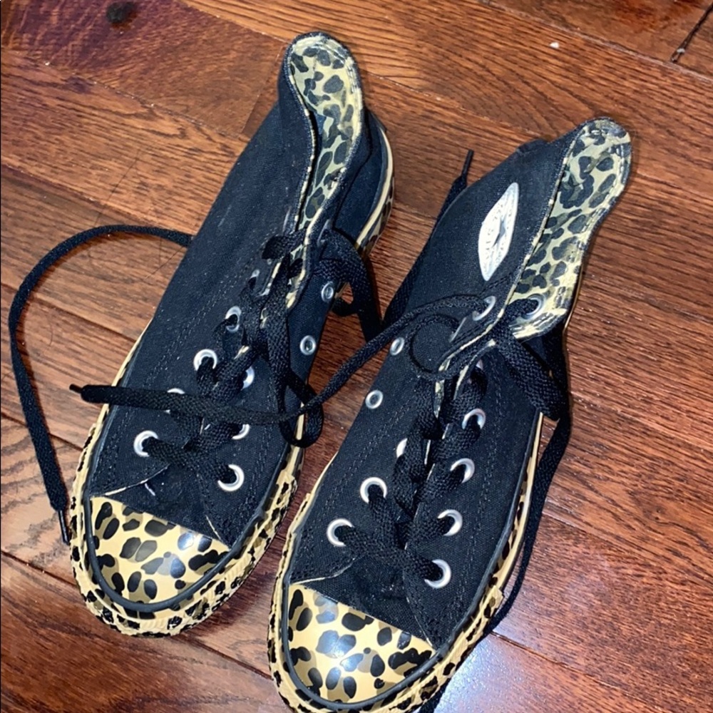 Converse Leopard Platform Sneakers